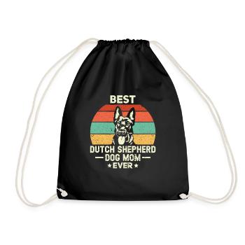 Holländischer Schäferhund Berger hollandais - Sac de sport léger - noir - Devant