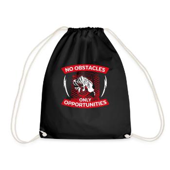 Parkour Free Running Traceur - Drawstring Bag - black - Front