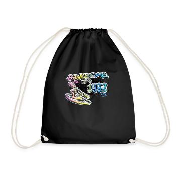 Génial depuis 1993. Kayakiste, kayakiste. Graffiti - Sac de sport léger - noir - Devant