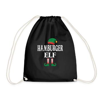 Hamburger Elf - Turnbeutel - Schwarz - Vorne