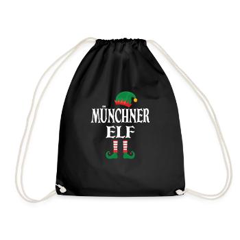 Münchner Elf - Turnbeutel - Schwarz - Vorne