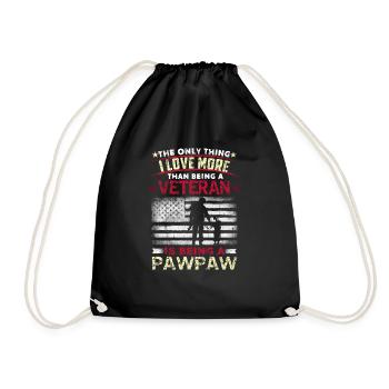 Love Being Grandpa Dad American Proud Veterans Day - Turnbeutel - Schwarz - Vorne