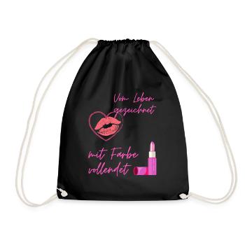 Pinky Lady Friends BF - Drawstring Bag - black - Front