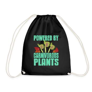 Propulsé par des plantes carnivores Retro Vintage - Sac de sport léger - noir - Devant