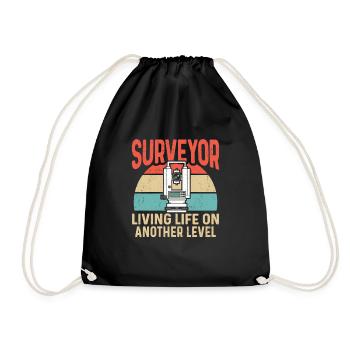 Arpenteur Cartographe Arpenteur Arpenteur - Sac de sport léger - noir - Devant