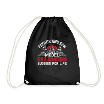 Conducteur de train à vapeur Trainspotting - Sac de sport léger - noir - Devant