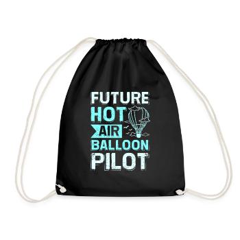 Future montgolfière - Sac de sport léger - noir - Devant