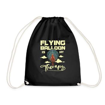 Le ballon volant est ma thérapie - Sac de sport léger - noir - Devant