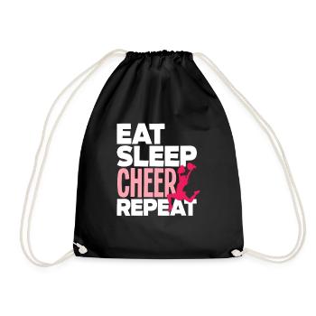 Drôle de pom-pom girl Cheerleading Cadeau - Sac de sport léger - noir - Devant
