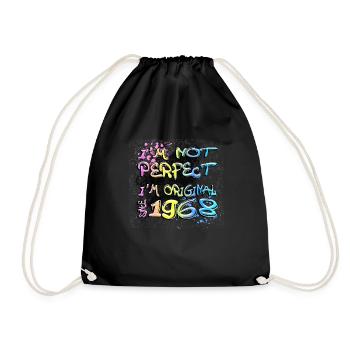 Je ne suis pas parfait, je suis original depuis 1968 Graffiti - Sac de sport léger - noir - Devant