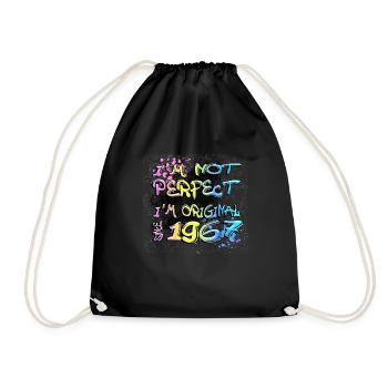 Je ne suis pas parfait, je suis original depuis 1967 Graffiti - Sac de sport léger - noir - Devant
