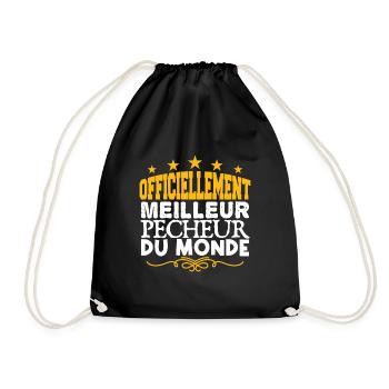 Pêcheur meilleur de tous les temps - Sac de sport léger - noir - Devant