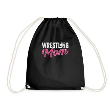 Lustige Ringer Mama Ringer Muttertag Ringen Mama - Turnbeutel - Schwarz - Vorne