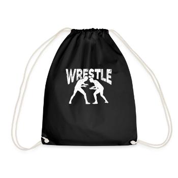 Wrestle Lustig Wrestling Fan Wrestler Lover - Sac de sport léger - noir - Devant