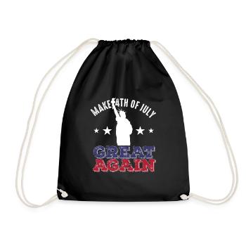 Make 4th Of July Great Again Retro Vintage - Sac de sport léger - noir - Devant