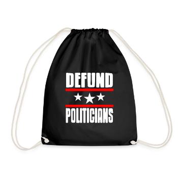 Defund Politiciens Conceptions patriotiques impressionnantes - Sac de sport léger - noir - Devant