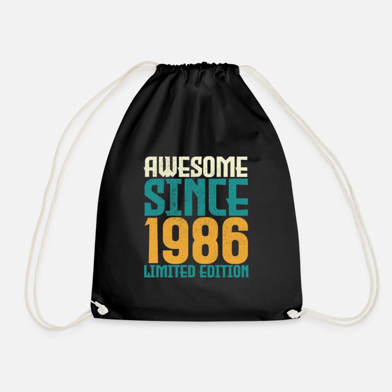 Awesome seit 1986 limitierte Auflage. - Turnbeutel - Schwarz