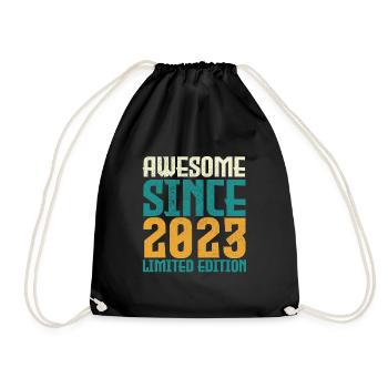 Awesome seit 2023 limitierte Auflage. - Turnbeutel - Schwarz - Vorne