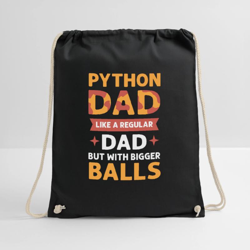 Python father. Herpetologists. King Python Drawstring Bag