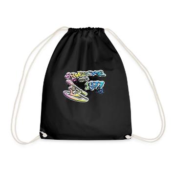 Génial depuis 1977. Kayakiste, kayakiste. Graffiti - Sac de sport léger - noir - Devant