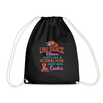 Line Dancing Cowboy Texas Line Dance Cadeau - Sac de sport léger - noir - Devant