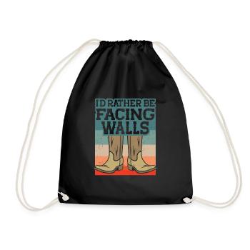 Line Dancing Cowboy Texas Line Dance Cadeau - Sac de sport léger - noir - Devant