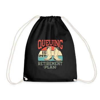 Line Dancing Cowboy Texas Line Dance Cadeau - Sac de sport léger - noir - Devant