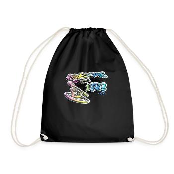 Génial depuis 1983. Kayakiste, kayakiste. Graffiti - Sac de sport léger - noir - Devant