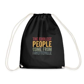 Les gens les plus cool viennent de Fayetteville - Sac de sport léger - noir - Devant