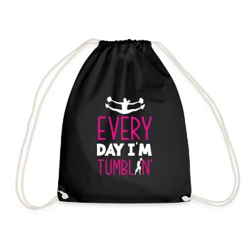 Drôle de pom-pom girl Cheerleading Cadeau - Sac de sport léger - noir - Devant