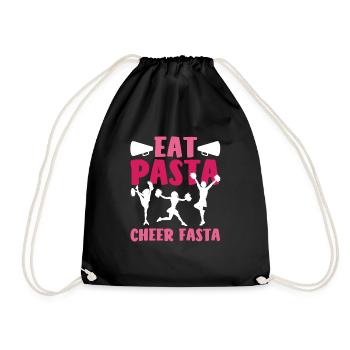 Lustiges Cheerleader Cheerleading Geschenk - Turnbeutel - Schwarz - Vorne