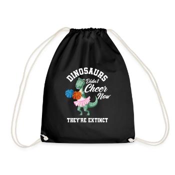 Lustiges Cheerleader Cheerleading Geschenk - Turnbeutel - Schwarz - Vorne