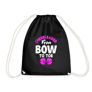 Drôle de pom-pom girl Cheerleading Cadeau - Sac de sport léger - noir - Devant