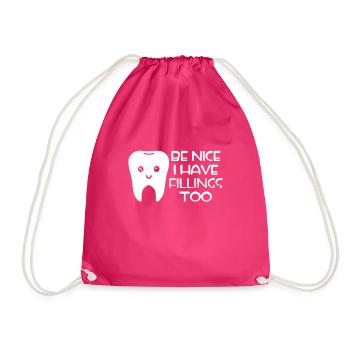 Dental Laboratory Technician Dental Technician - Drawstring Bag - fuchsia - Front