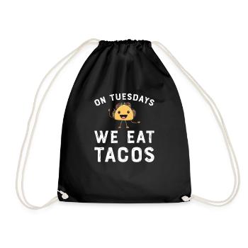 Taco Mexican Food Mexique Tortilla Burrito - Sac de sport léger - noir - Devant
