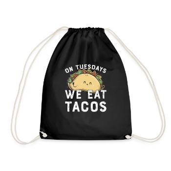 Taco Mexican Food Mexique Tortilla Burrito - Sac de sport léger - noir - Devant