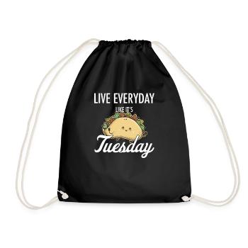 Taco Mexican Food Mexique Tortilla Burrito - Sac de sport léger - noir - Devant