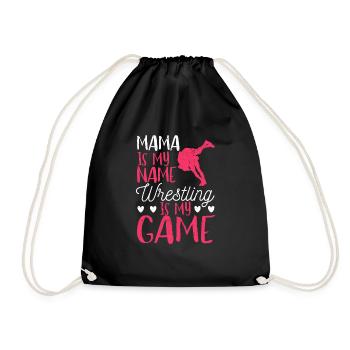 Funny Wrestler Mom Wrestle Mama est mon nom - Sac de sport léger - noir - Devant