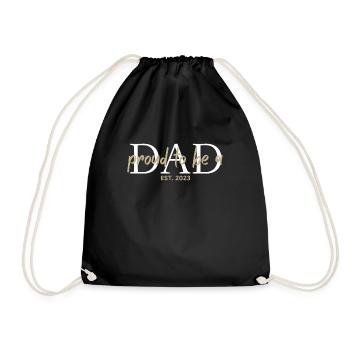 Papa 2023 Papa en devenir-fête des pères Papa - Sac de sport léger - noir - Devant
