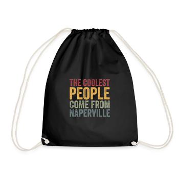 Les gens les plus cool viennent de Naperville - Sac de sport léger - noir - Devant