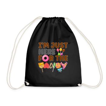 Je suis juste là pour le cadeau d’Halloween amusant - Sac de sport léger - noir - Devant