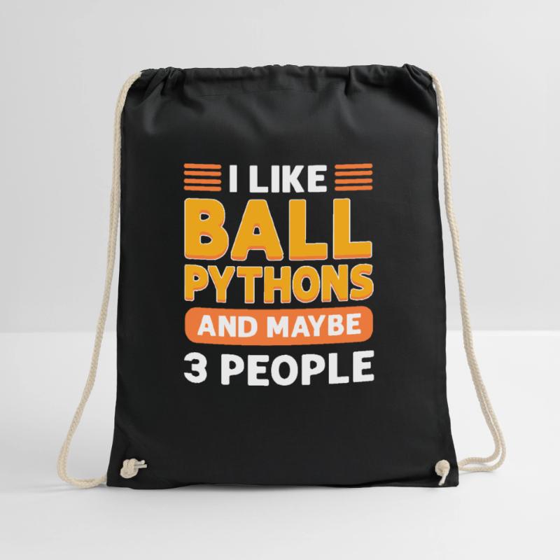 Ich Mag Kugelpythons. Königspython. Turnbeutel
