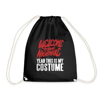 Bienvenue dans votre cauchemar Drôle de costume d’Halloween - Sac de sport léger - noir - Devant