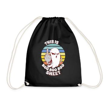 C’est Boo Boo Sheet Retro Funny Ghost Halloween - Sac de sport léger - noir - Devant