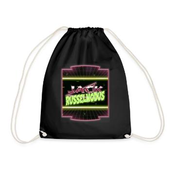 doggie animal birthday gift poodle bull terrier - Drawstring Bag - black - Front