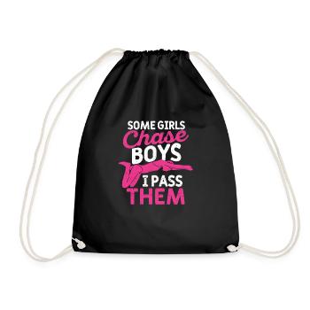 Certaines filles chassent les garçons que je croise - Sac de sport léger - noir - Devant