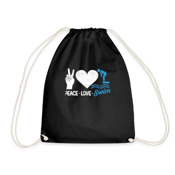 Équipe Drôle De Natation Amoureux Nageur Instructeur - Sac de sport léger - noir - Devant