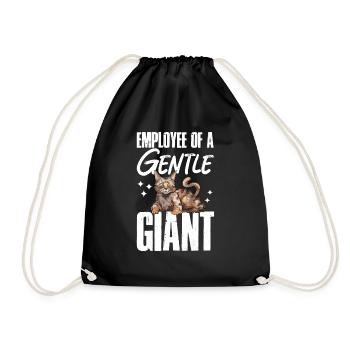 Maine Coon Cat - Drawstring Bag - black - Front