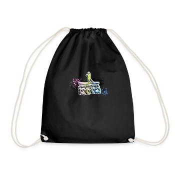 Awesome since 2002, SUP, Paddleboard, Graffiti, - Drawstring Bag - black - Front