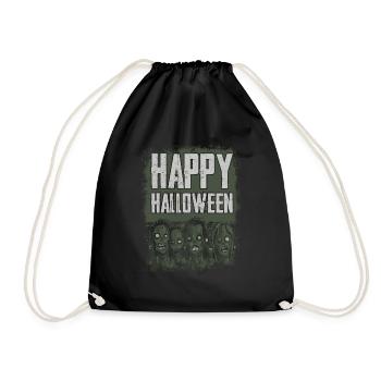 Joyeux Halloween Zombies - Sac de sport léger - noir - Devant